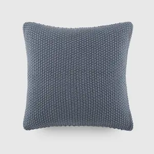 Seed Stitch Knit Throw Pillow