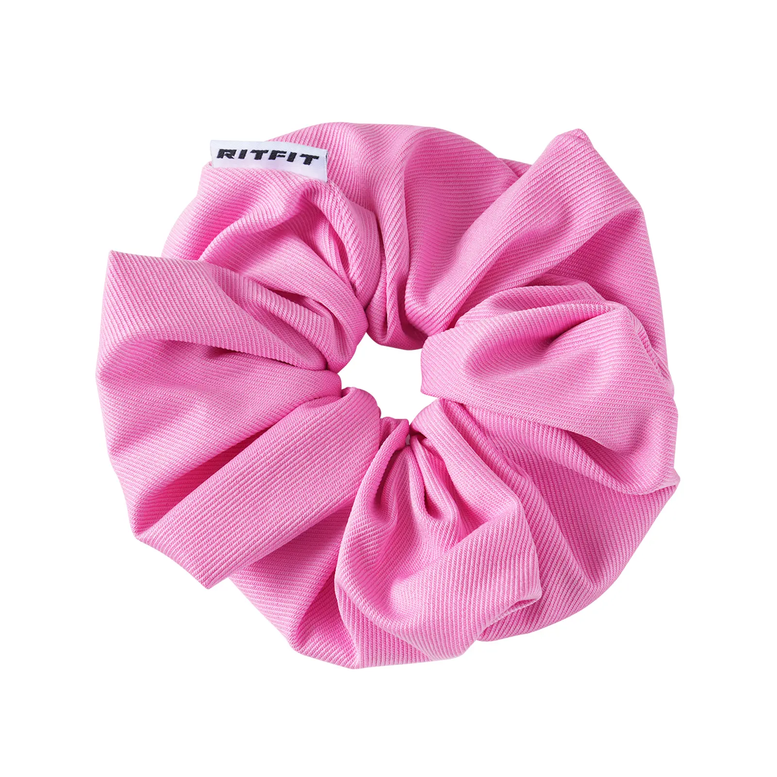 RITFIT Hair Accessories, Oversized Pink Elastic Band Scrunchie, Large Pony Tail Holders for Women and Sports, Fashionable Hair Accessories, Hair Accessory, Solid Color Scrunch