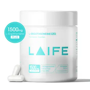 Laife L-Ergothioneine PLUS – Advanced Anti-Aging Cellular Support for Skin, Energy & Whole-Body Vitality with L-Ergothioneine, Nicotinamide Riboside (NR), Fisetin, Quercetin, Curcumin, Magnesium & Ecdysterone-60 capsules