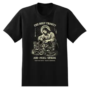 Holy Trinity Air Fuel Spark Keep The Faith Keep It Running T-Shirt