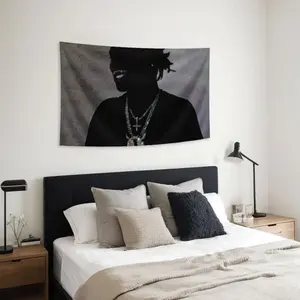 One hip-hop album banner, designed by Carson's rap artist, suitable for men's cave wall decoration. Perfect for university dormitories and home decoration. A unique gift.