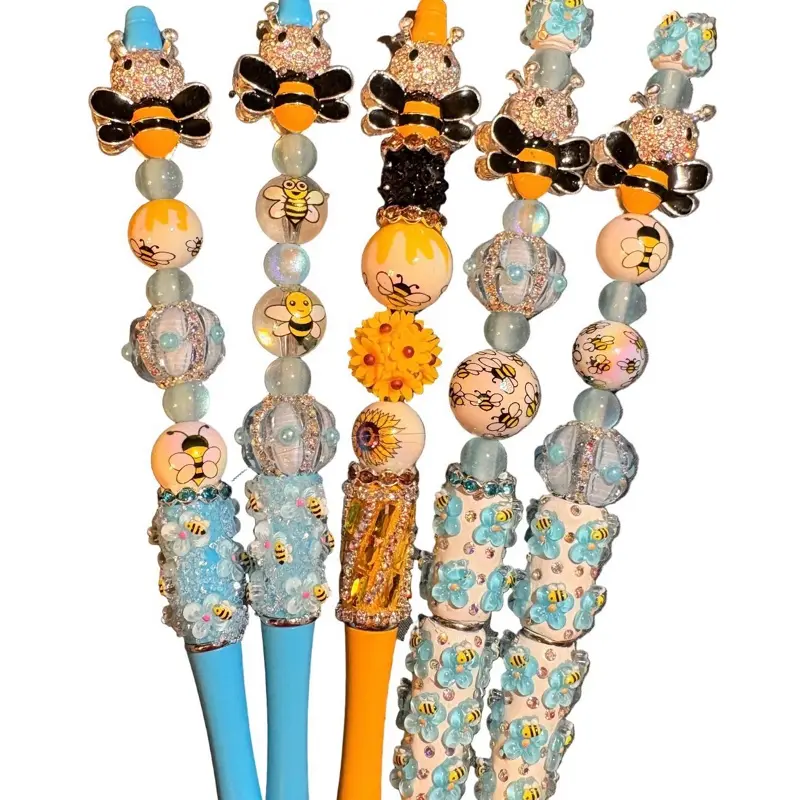 Beaded Bee Pens!