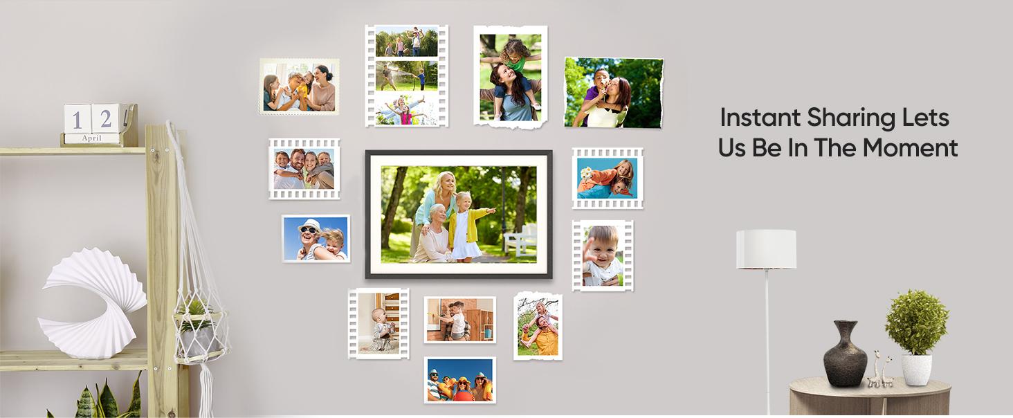 ARZOPA WiFi Digital Photo Frame 10.1 Inch IPS Touchscreen Electronic Photo Frame with 32GB Frameo Digital Picture Frames Share Photos Videos Music Calendar Alarm Auto Rotate Thanksgiving & Christmas Gift Perfect for Family & Friends Home Decor Gift Ideas