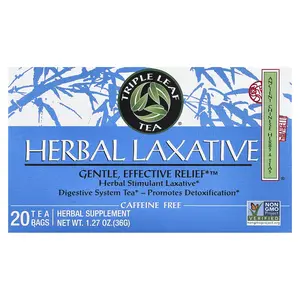 Triple Leaf Tea Herbal Laxative, Caffeine Free , 20 Tea Bags, 1.27 oz (36 g)