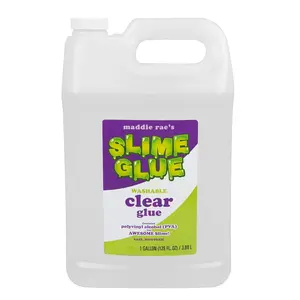 Maddie Rae's Clear Slime Glue - 1 Gallon Non Toxic - The Clearest Slime Formula of Any Glue Brand for Slime Making Kit Supplies, Non-Toxic, Arts & Crafts, School Project, Gift