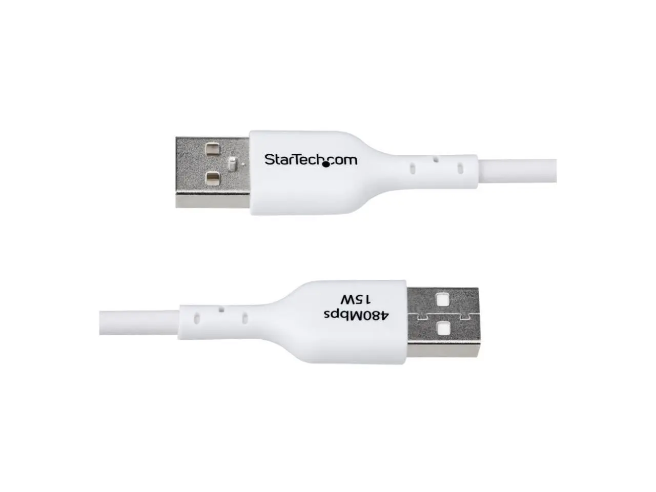 StarTech 6ft (1.8m) USB-A to USB-C Charging Cable, Charge & Sync, 3A, USB 2.0, TPE Jacket - White USB Charging Cord - USB2AC6FWHE