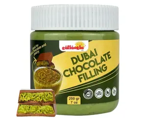 Gulluoglu Dubai Chocolate Filling – 200g 7oz Pistachio Cream with Crispy Kadayif | Middle Eastern Gourmet Dessert Best Ingredient For Dubai Chocolate | Rich, Crunchy & Decadent Treat
