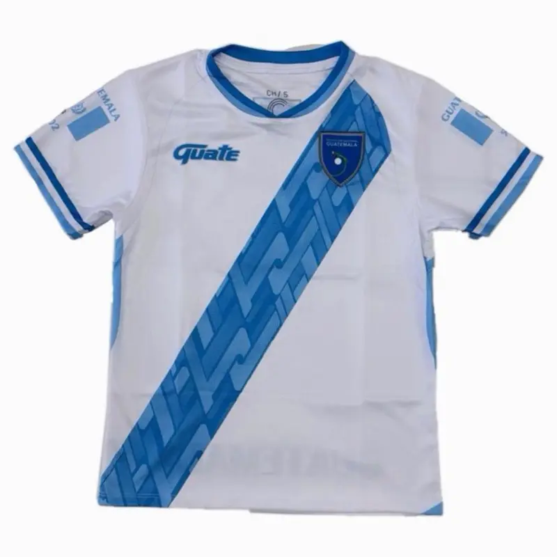 Guatemala home Jersey - white / Sky Blue Soccer Jersey Unisex Design with Guatemala Flag for Men & Women