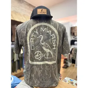 Dirty Marsh Tree Camo Logo Tee - Ivory
