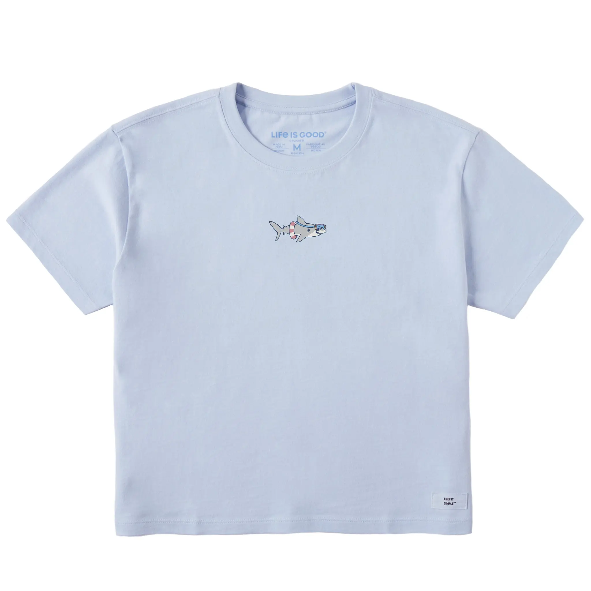 Women's Bert's Smile Shark Short Sleeve Crusher Boxy Tee