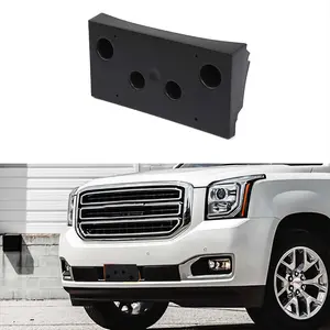 Front License Plate Frame Bracket Holder Mount for 2015-2020 GMC Yukon, ABS Material, UV & Scratch-Resistant Coating, Automotive Truck Car Accessory Vehicle