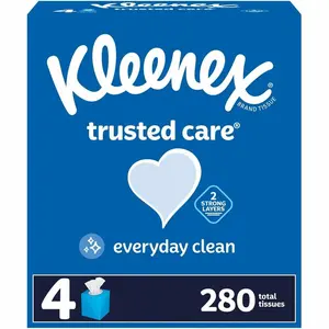 Kleenex 70-Count Trusted Care 2-Ply Facial Tissues (4-Pack)