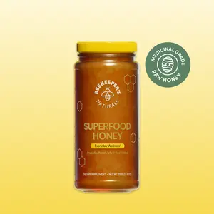 Superfood Honey - Medicinal-Grade Raw Honey Infused with Propolis, Bee Pollen & Royal Jelly for Balanced Energy Focus