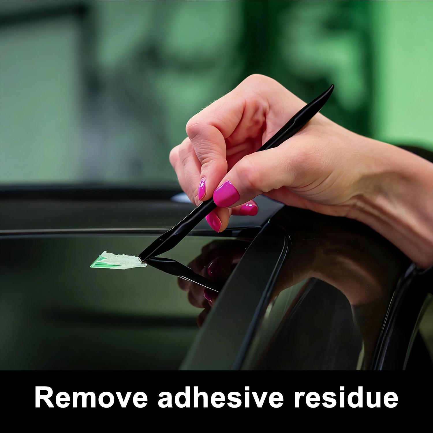 Car Detailing Pick Set, 6PCS Non-Scratch Plastic Scraper & Crevice Cleaning Tools, Multi-Purpose Auto Detailing Kit for Interior & Exterior, Remove Stickers, Labels, Oil & Dirt from Tight Gaps, Kitchen & Paint Safe