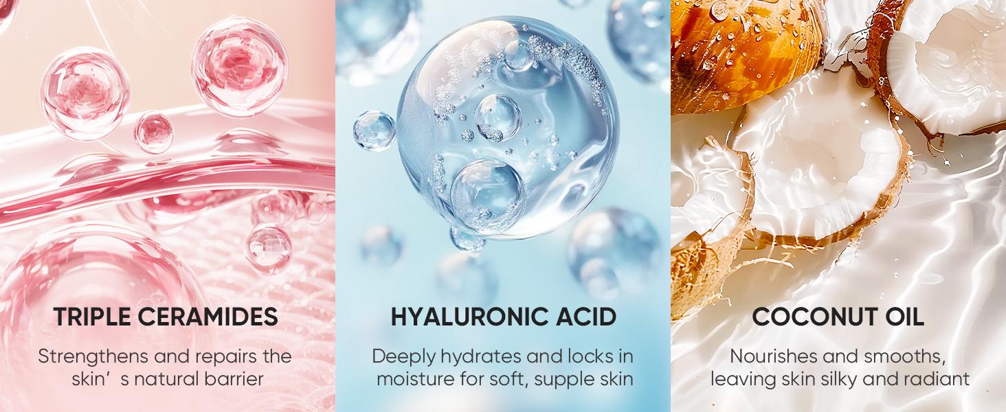 【SW-1】Easyes Rose Essence Native Body Wash - Red rose fragrance 3X repair Deep Moisture Soft Skin for Dry & Sensitive Skin Instant relief of dryness and itching vegan no animal testing The best choice for gifts TikTokShopBlackFriday