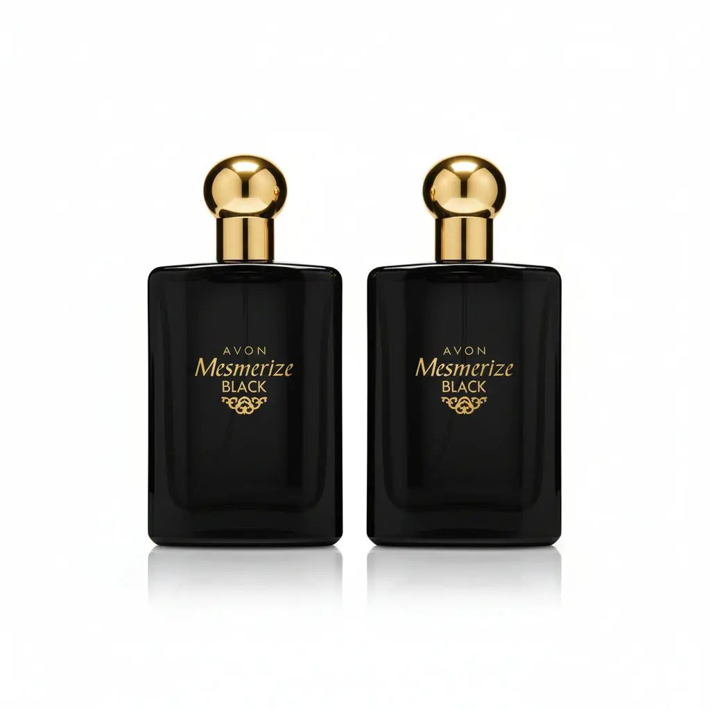 Avon Mesmerize Black for Him Eau de Toilette Spray 3.4 fl oz (100 mL) – 2 Pack