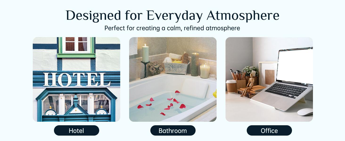 ASAKUKI Luxury Hotel Collection Essential Oils Set for Home & Diffusers - Hotel Haven, Neon & Rain, Hawaiian Aloha, Warm Encounters, Finally Free, Adventurer’s Rush fragrance， klone scents