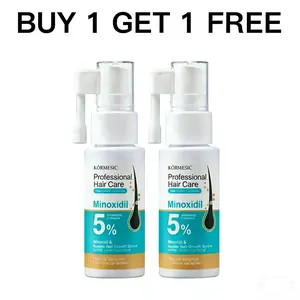 [BUY 1 GET 1 FREE]KÖRMESIC 5% Minoxidil Hair Growth Scalp Massage Cream with Keratin & Ginger for Men Women Prevents Loss Repairs Follicles Promotes Strengthens Roots Buy 1 Get 1 Free