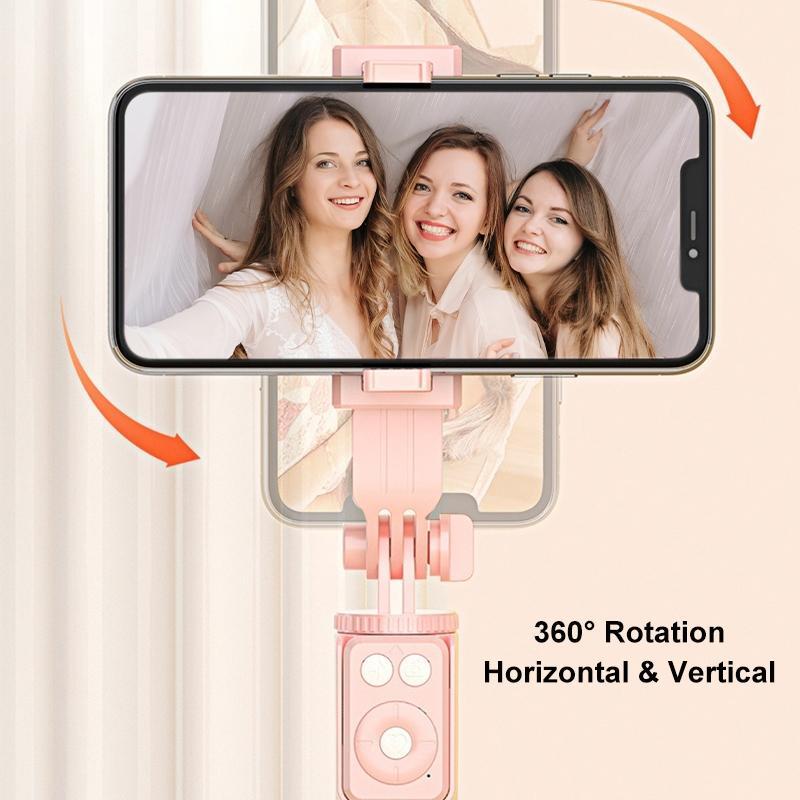 Multifunctional Selfie Stick, Retractable Mobile Phone Tripod with Dual Beauty Fill Lights, Travel Tripod, Selfie Stick with BT Remote Control for Smartphone Live Streaming, Vlog, Photography