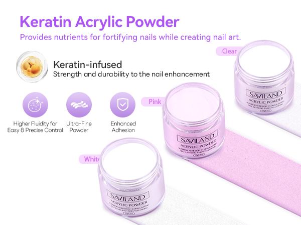 SAVILAND All-in-One Acrylic Nail Kit with Drill: Beginner Nail Starter Kit with Clear, White & Pink Acrylic Powder, Liquid Set, 88W Nail Lamp and Gel Nail Polish for Home DIY SAVILAND All-in-One Acrylic Nail Kit with Drill: Beginner Nail Starter Kit with Clear, White & Pink Acrylic Powder, Liquid Set, 88W Nail Lamp and Gel Nail Polish for Home DIY