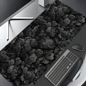 Cloud  Pattern Desk Mat, Rectangle Gaming Desk Mat, Non-slip Rubber Base Desk Keyboard Mat for Home Office Game Room Desk, Gaming Desk Accessory
