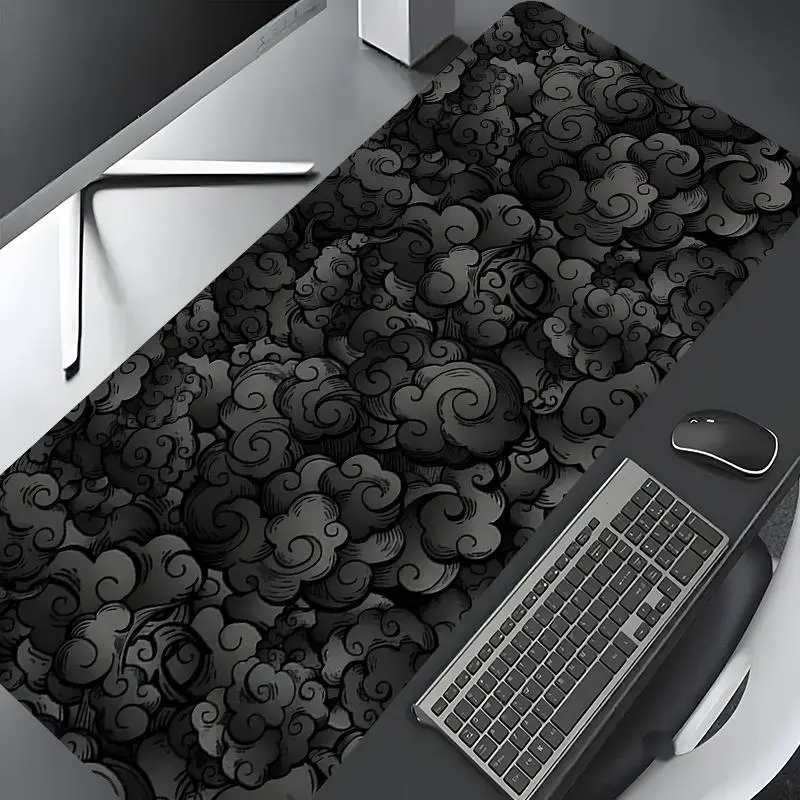 Cloud  Pattern Desk Mat, Rectangle Gaming Desk Mat, Non-slip Rubber Base Desk Keyboard Mat for Home Office Game Room Desk, Gaming Desk Accessory