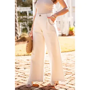 Neutral Territory Wide-Leg Khaki Pants
