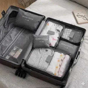 Voyager Compression Packing Cube System – 6 Piece Travel Organizer Set