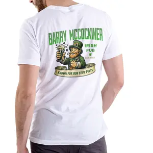 Gildan Barry McCockiner Irish Pub Print Men's Crew Neck Casual T-Shirt - Soft Cotton Fabric, Classic Short-Sleeve, Breathable Unisex Top