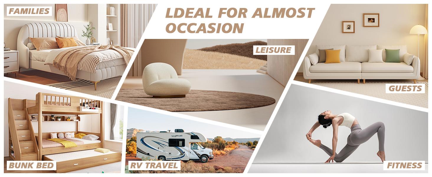 Lilypelle Japanese Floor Mattress Futon Mattress, Foldable Mattress Topper Thicken Tatami Mat Roll Up Mattress, Folding Sleeping Pad Breathable Floor Lounger Guest Bed for Camping Couch, Twin Full Queen Lilypelle Japanese Floor Mattress Futon Mattress, Foldable Mattress Topper Thicken Tatami Mat Roll Up Mattress, Folding Sleeping Pad Breathable Floor Lounger Guest Bed for Camping Couch, Twin Full Queen