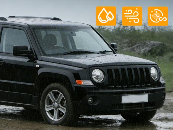 Nilight Front Turn Signals Light Clear Amber Lens Parking Light Day Running Light Side Marker Light Compatible with 2007-2017 Jeep Patriot Passenger Side