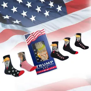 D.T Socks with Hair – Funny Novelty Gag Gift Socks with Comb for Men & Women, Soft Cotton, White Elephant Gift for Christmas, Presidents’ Day
