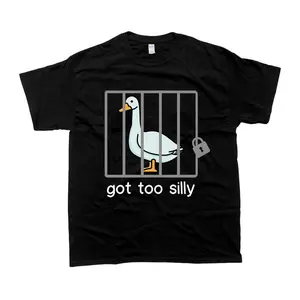 [100% Cotton]  Silly Goose Sweatshirt Got Too Silly Shirt, Unisex Tshirt, Gift For Him, Gift For Her, Men'S Tshirt, Women'S Tshirt Golf Gift T-Shirt For Men And Women.
