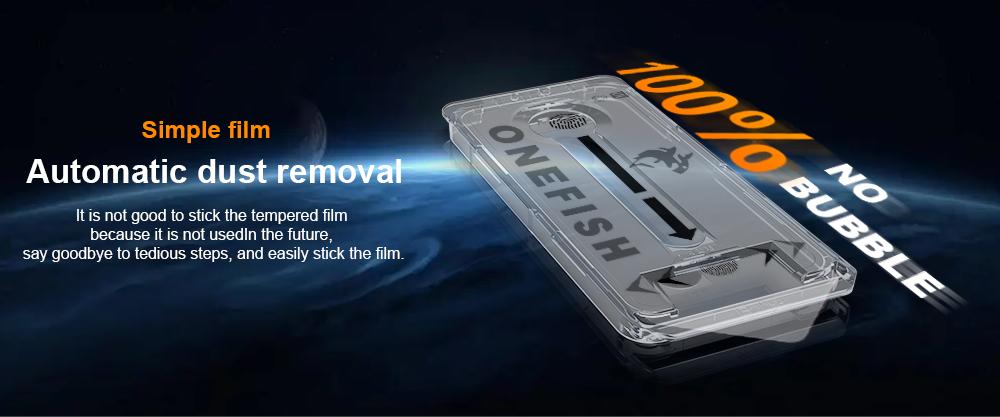 One Fish Screen Protector 2 Pack for iPhone,Samsung,Crystal Clear, Fingerprint Proof Screen Protector, Privacy Protection, Fingerprint Resistant, Dust-Free.