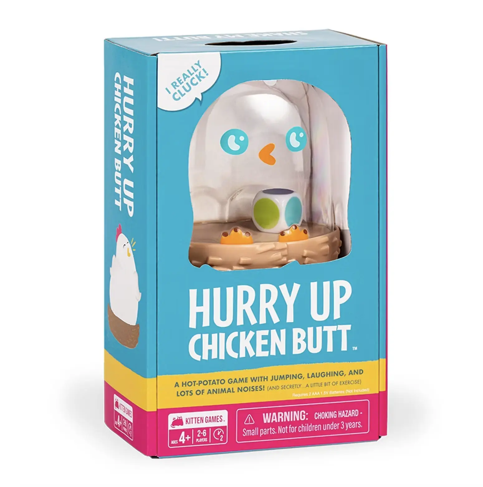 Hurry Up Chicken Butt Game - Screen-Free Gift for Toddlers & Kids - Active Family Game Night Fun