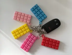 Sweet Tooth Perfume Keychain and Bag Charm | Espresso, Lemon Pie, Cherry | 3D-Printed Candy Bar
