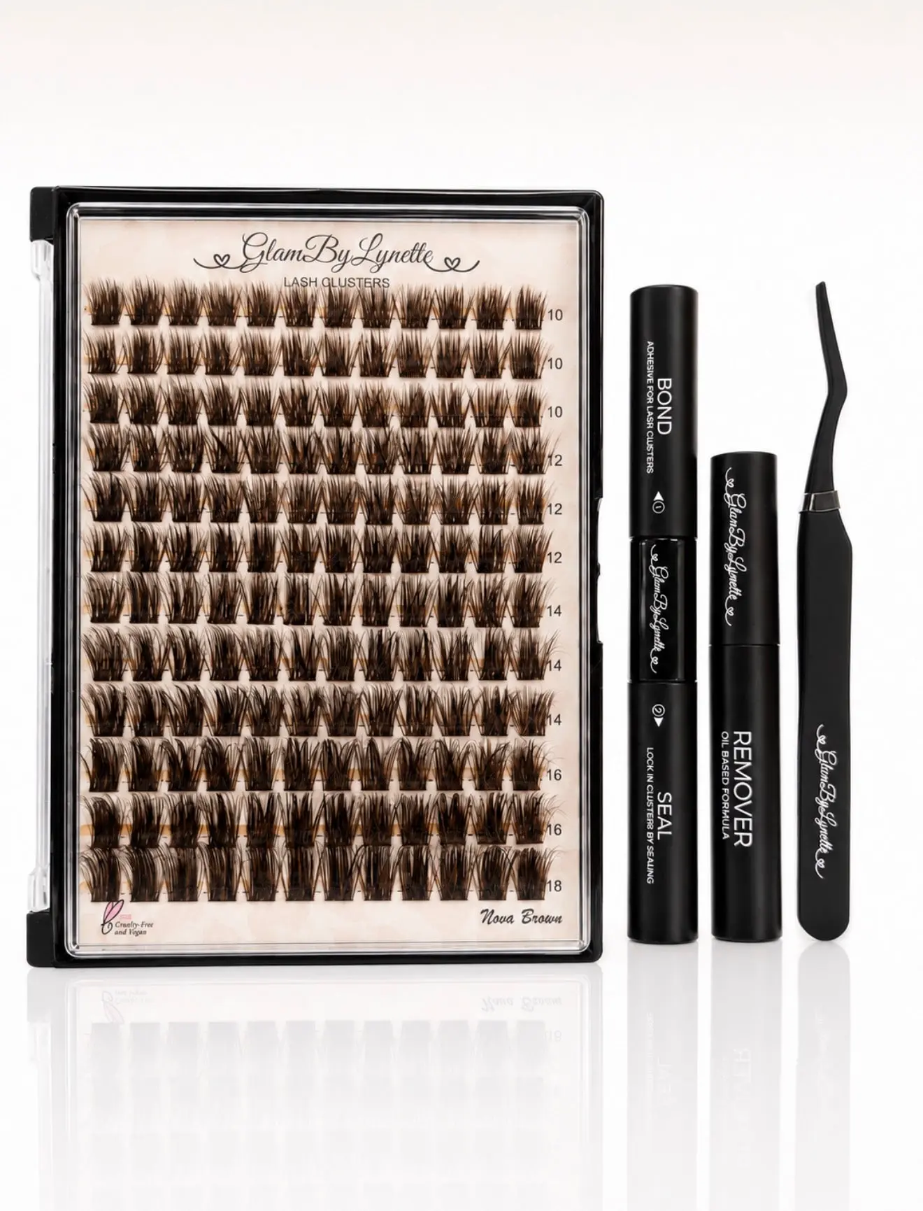 Nova Brown Lash Cluster Kit