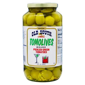 Old South Tomolives, Pickled Green Tomatoes, 32 Ounces (1 Each) Food