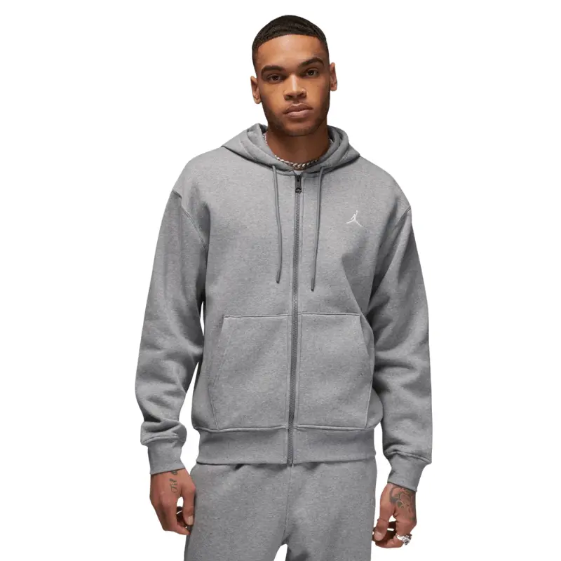 Air Jordan Essentials Full-Zip Fleece Hoodie - Men's, Plush, Long Sleeve, Smooth, Menswear, Zipper, Cotton, Sweatshirt, Tops, Zip Up Hoodie, Pockets, Casual, Sports Outerwear, Fj7771-091, Standard Sizes, No, Daily Fit, Embroidered, Simple, Longsleeves, So