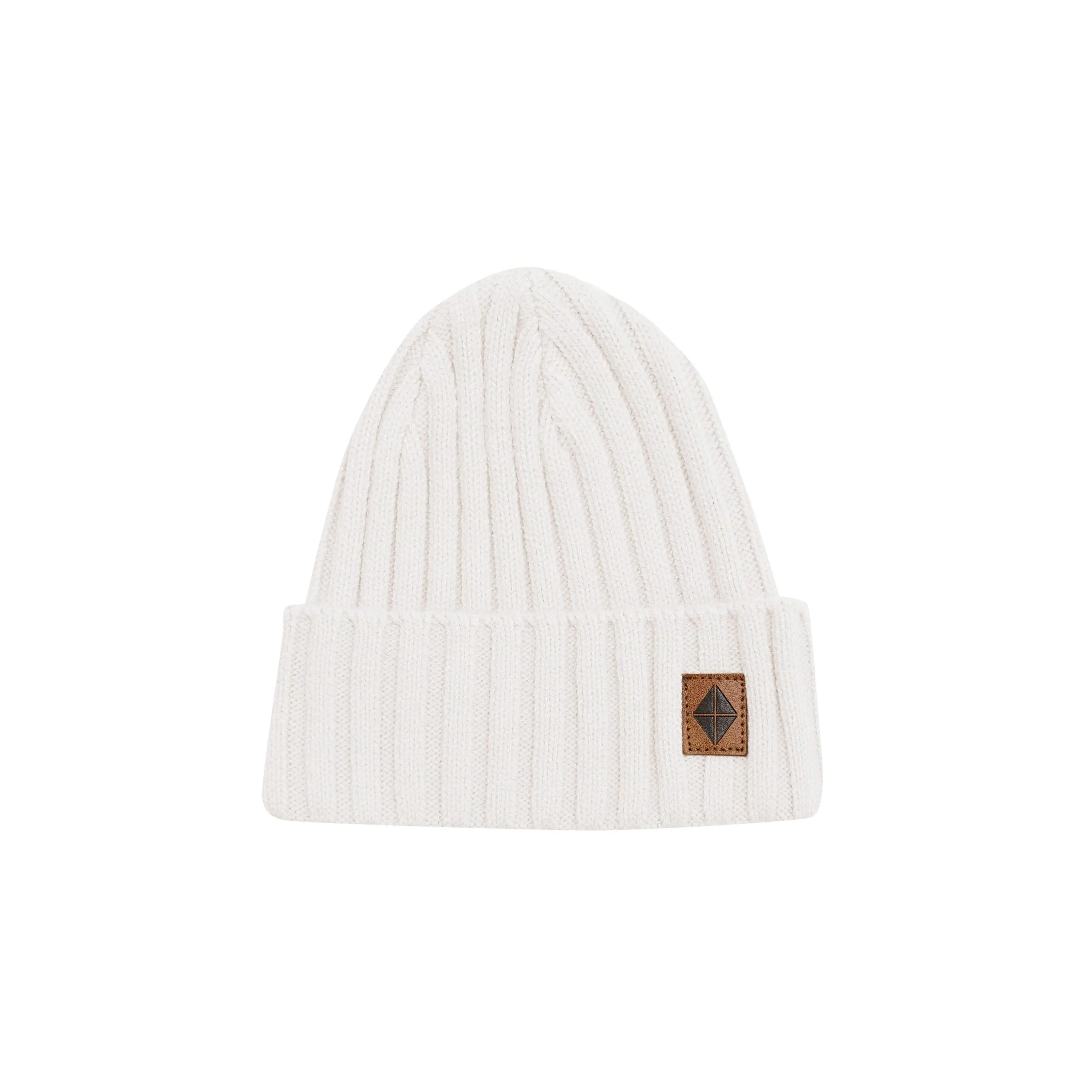 Chunky Ribbed Beanie for Women, Soft Lightweight Viscose Bamboo Blend Winter Hat in Oat, Stretchy with Gentle Texture for Frizz Control, Soft Lightweight Beanie, Knitting Beanie