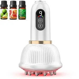 Handheld Body Massager for Legs & Belly-Full Body Relaxation, Heat, Vibration, Microcurrent for Muscle Relaxation, Reduce Stress