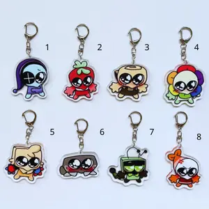 Dandy's World Acrylic Keychain, Dandys World Double Side, Brightney, Gigi, Glisten, Flutter, Poppy, Shrimpo, Connie, Dandys World Gift