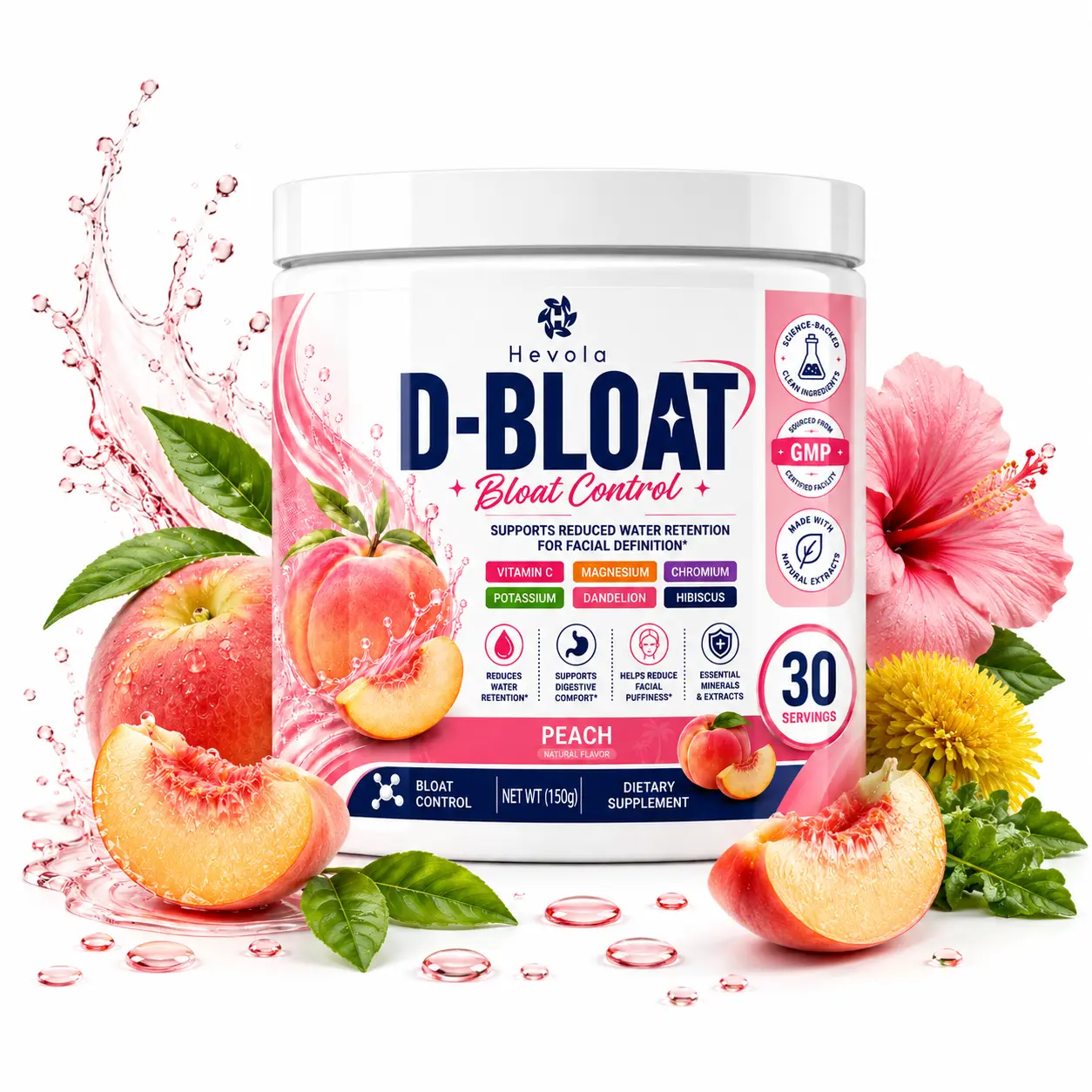 D-BLOAT Daily Bloat Relief Powder I Daily Digestive Supportfor Bloating Relief I Helps You Feel Lighter & MoreComfortable|30 Servings