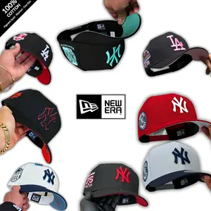 New Era MLB NY Yankees LA Dodgers Snapback Hat, High Quality Cotton, Flat Visor Design, Adjustable NY Yankees Snapback Cap, Unisex MLB Fitted Snapback Hats, Unisex NY Yankees Dodgers Baseball Cap, Casual Streetwear, Cap for Men