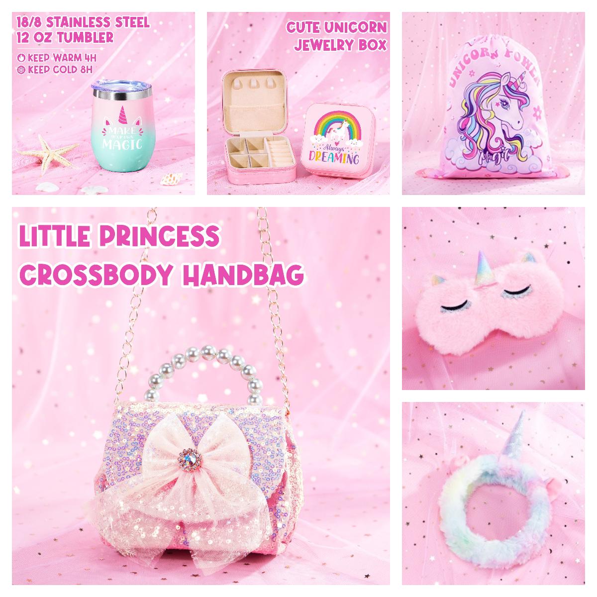 Unicorn Easter Gifts Basket Set with w/Positive Affirmation Cards & Empower Challenge , Unicorn Toy Classroom Exchanges gifts Birthday Gift for Daughter, Niece, or Friend