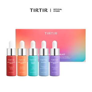 [TIRTIR Official] 5 Actives Power Serums Kit - SOS Serum Hydrating Moisturizer, Niacinamide 20% Serum Pore Tightening & Firming, Pure Vitamin C 24% Serum Brightening, PHA 15% Serum Gentle Exfoliator, Azelaic Acid 12% Serum for Redness, Acne All Daily