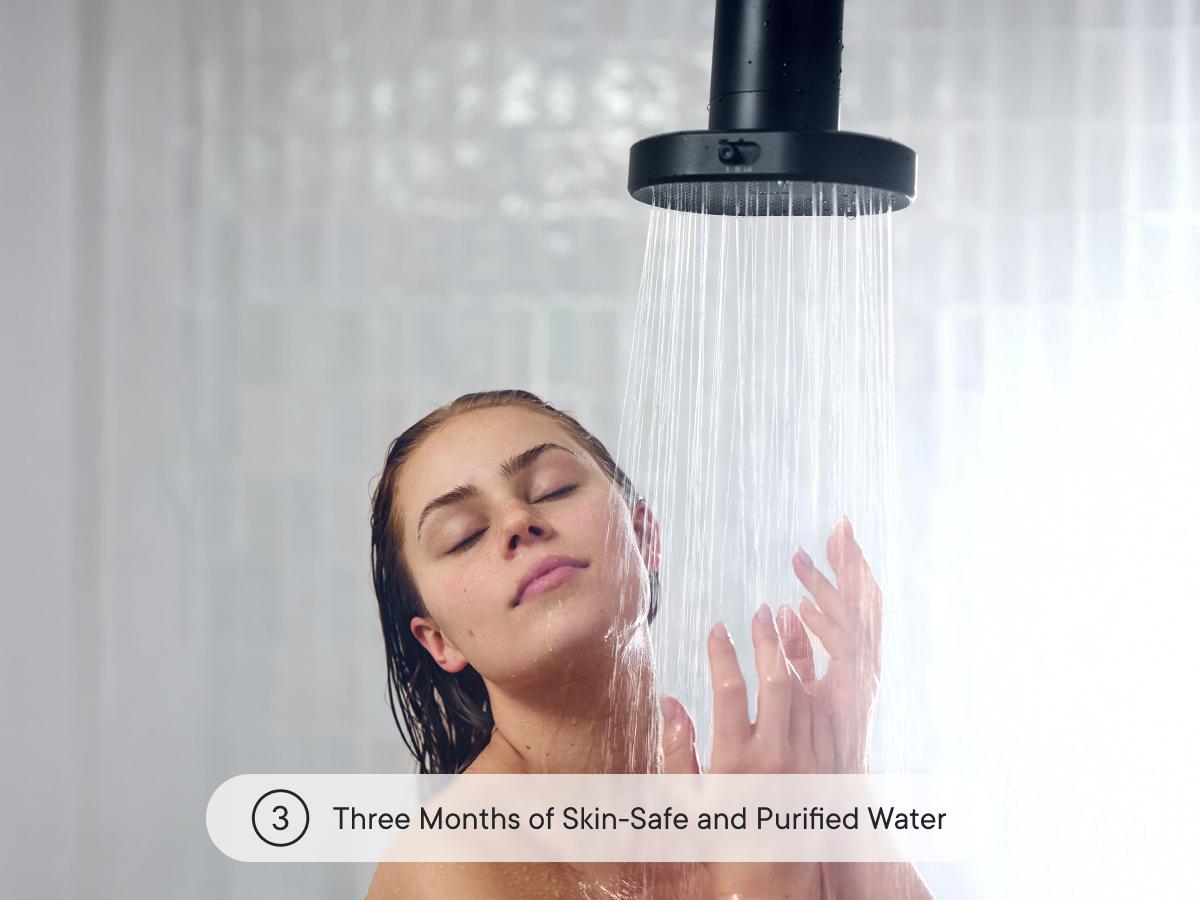 Qure Showerhead filter for Hard Water - Get healthier Hair, Skin & Nails by reducing 99,9% Chlorine | High Pressure Shower head, Improve your Beauty and Skincare Routine, Dermatologist-approved