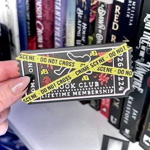 3d Printed Shelf Trope Ticket - True Crime Book Club