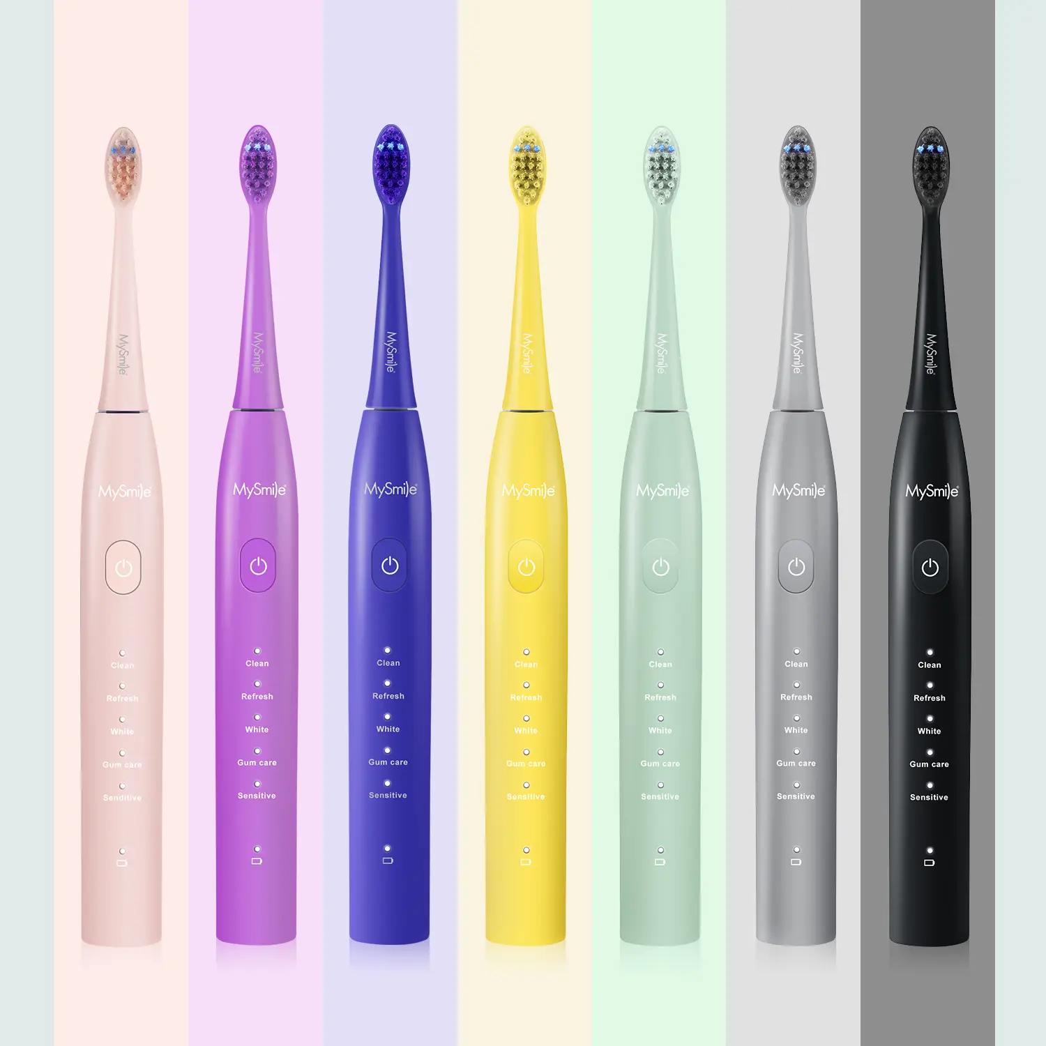 MySmile Essential Sonic Electric Toothbrush - 45,000 VPM Motor, 5 Modes, 3 Replaceable Brush Heads, Rechargeable Lithium-Ion Cordless Battery Powered Electronic Toothbrushes (Free n-HA Toothpaste Gift)