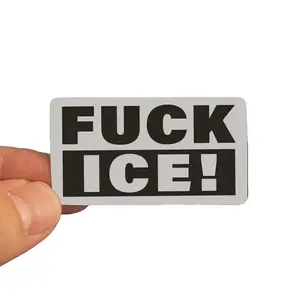 Fuck ICE Protest Vinyl Sticker Political Statement Waterproof Decal Activist Gift Idea for Friends